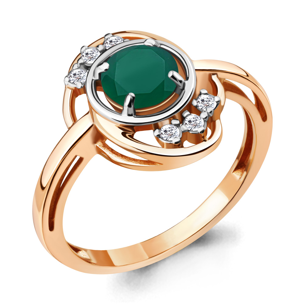 

Кольцо из серебра с агатом р. , Aquamarine 6932309А_925_з, 6932309А_925_з