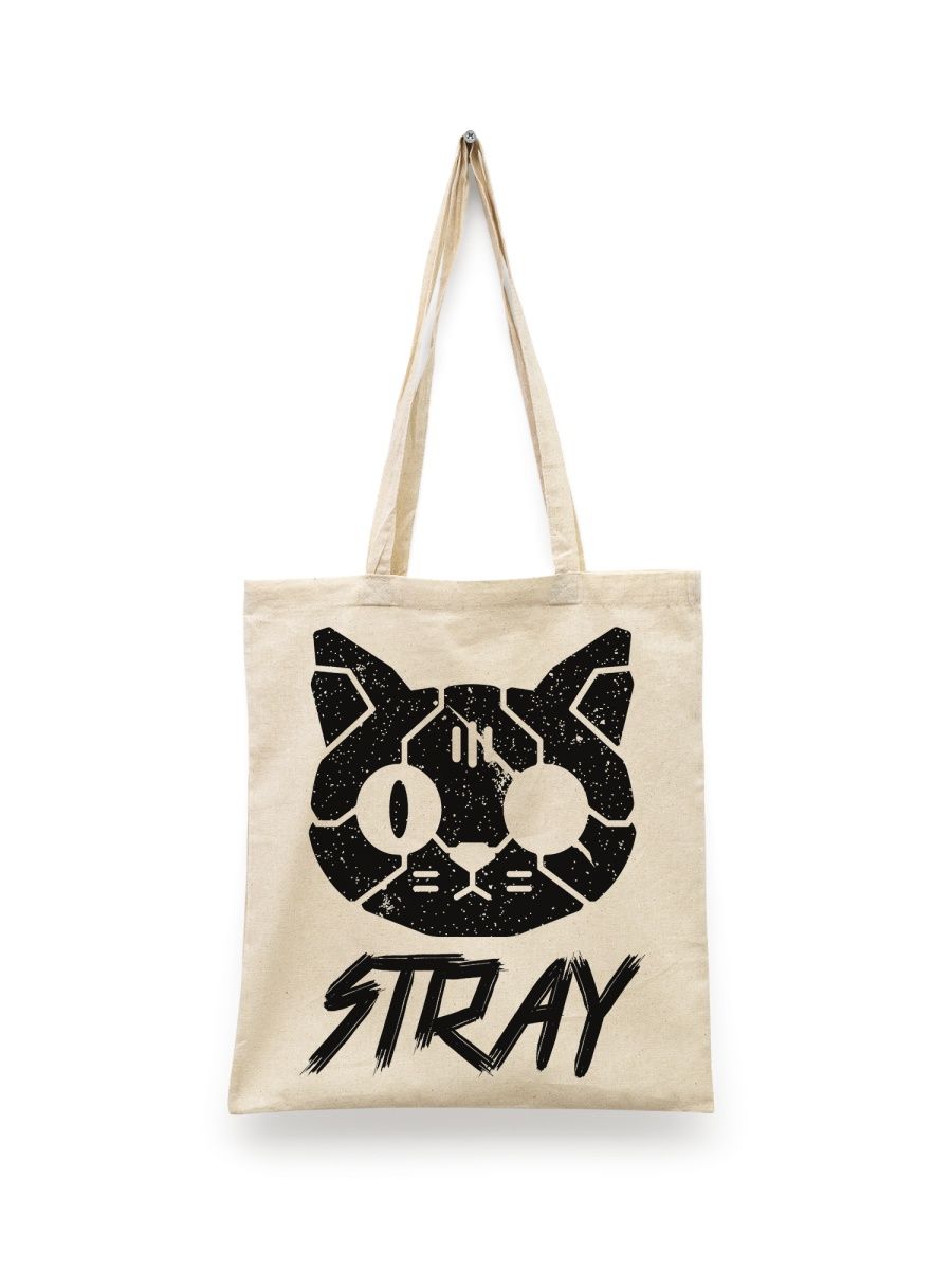 фото Сумка шоппер унисекс сувенирshop stray/кот 1, белый