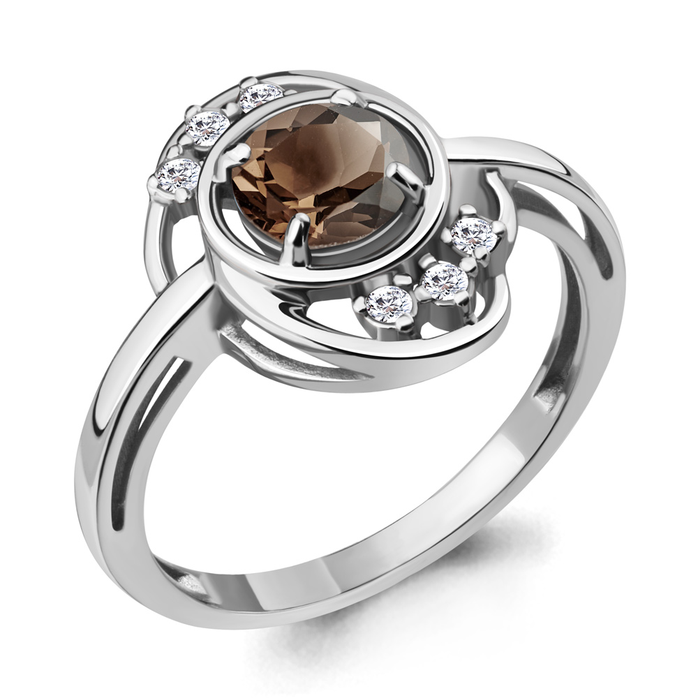 

Кольцо из серебра с кварцем р.  Aquamarine 6932301А_925_р, 6932301А_925_р