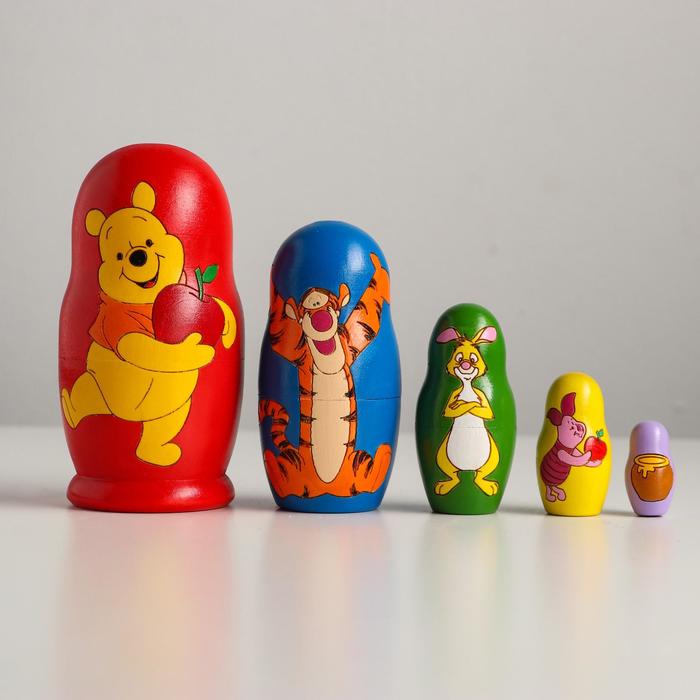 

Матрёшка 5 мест «Винни Пух» цветная