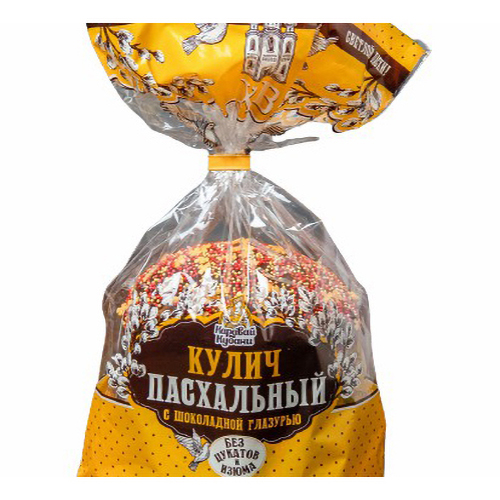 

Кулич Каравай Кубани Пасхальный с шоколадной глазурью 270 г