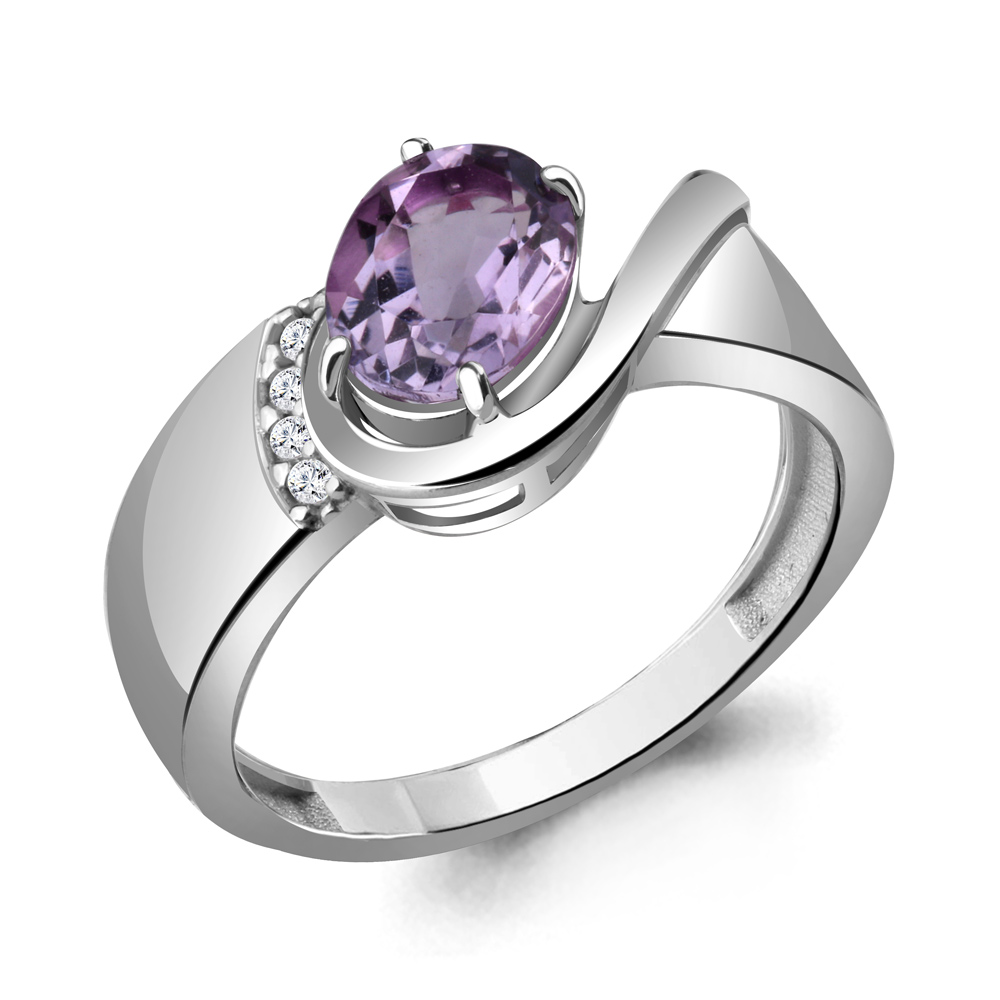 

Кольцо из серебра с аметистом р. , Aquamarine 6932104А_925_р, 6932104А_925_р
