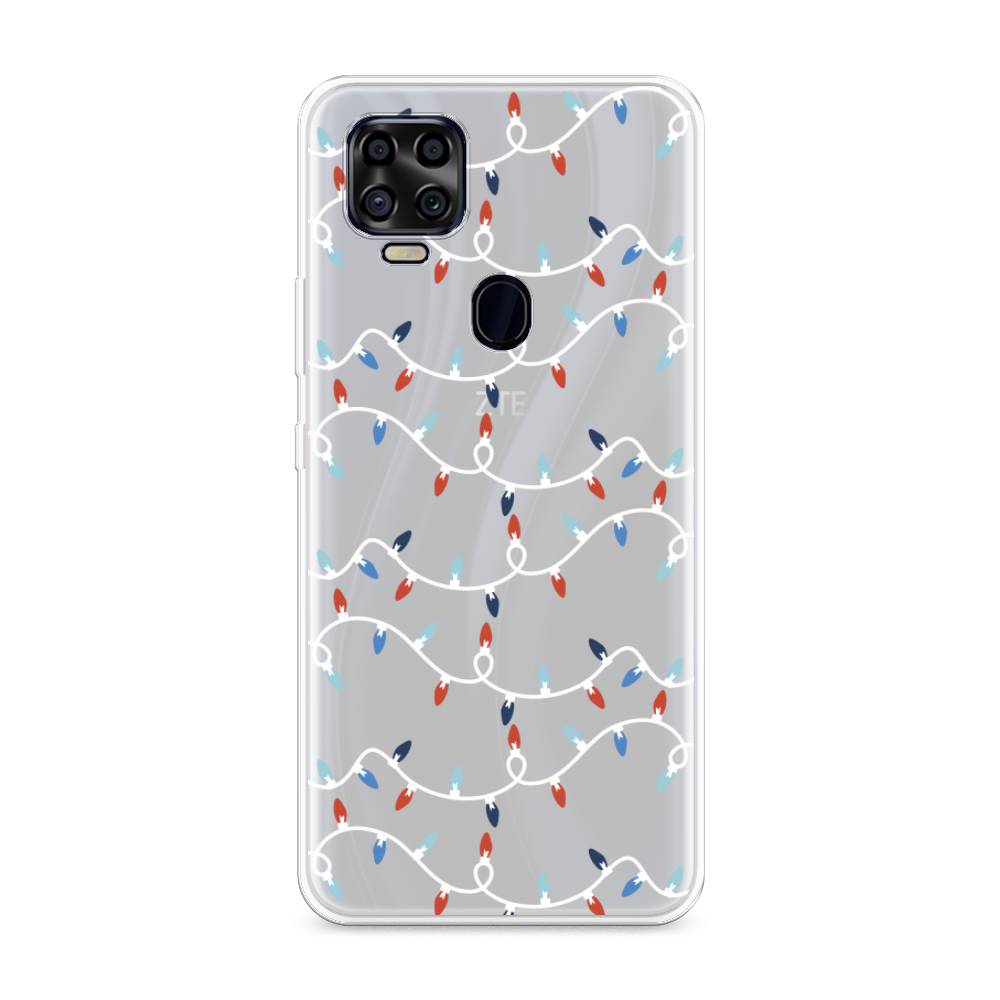 

Чехол на ZTE Blade V2020 "Разноцветная гирлянда", Белый;красный;синий, 134350-5