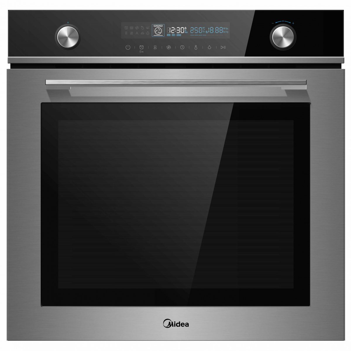 

Встраиваемый электрический духовой шкаф Midea MO82170GBX Silver, Black, MO82170GBX