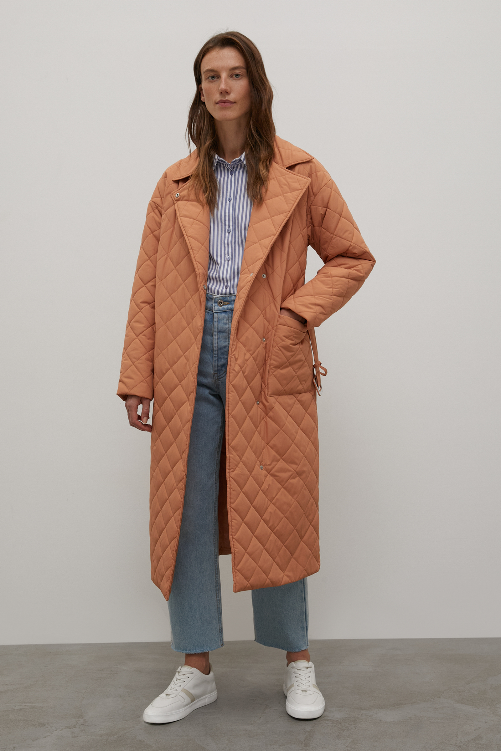 Пальто женское Finn Flare FAC11015 оранжевое L