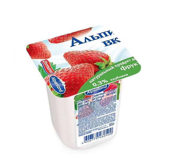 Йогуртный продукт Alpenland 7,5% 95 г в ассортименте