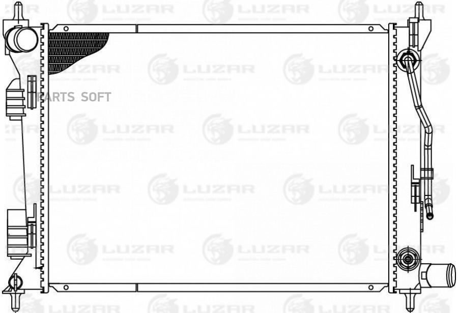 

LUZAR LRc 0801_радиатор системы охлаждения!\ Hyundai Solaris 10>, LRC0801