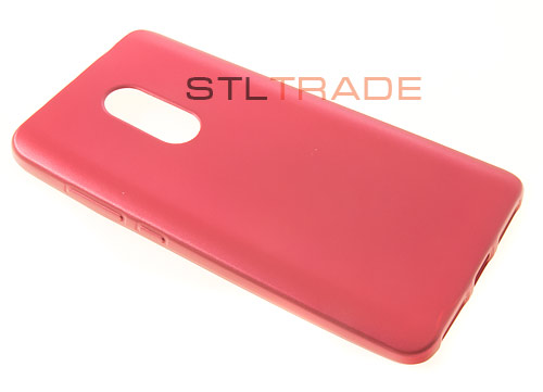 

Силиконовый чехол TPU Case Металлик для Xiaomi redmi note 4 красный