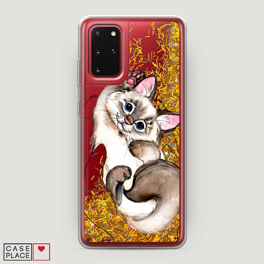 

Чехол Awog на Samsung Galaxy S20 + "Котенок в ладошках", Коричневый, 29390-1