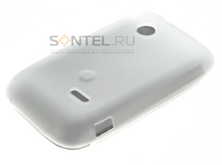 

Силиконовый чехол для Sony Xperia Tipo Dual белый в тех.уп.