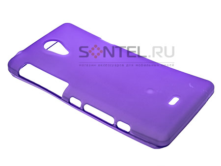 

Силиконовый чехол для Sony Xperia T фиолетовый в тех.уп.