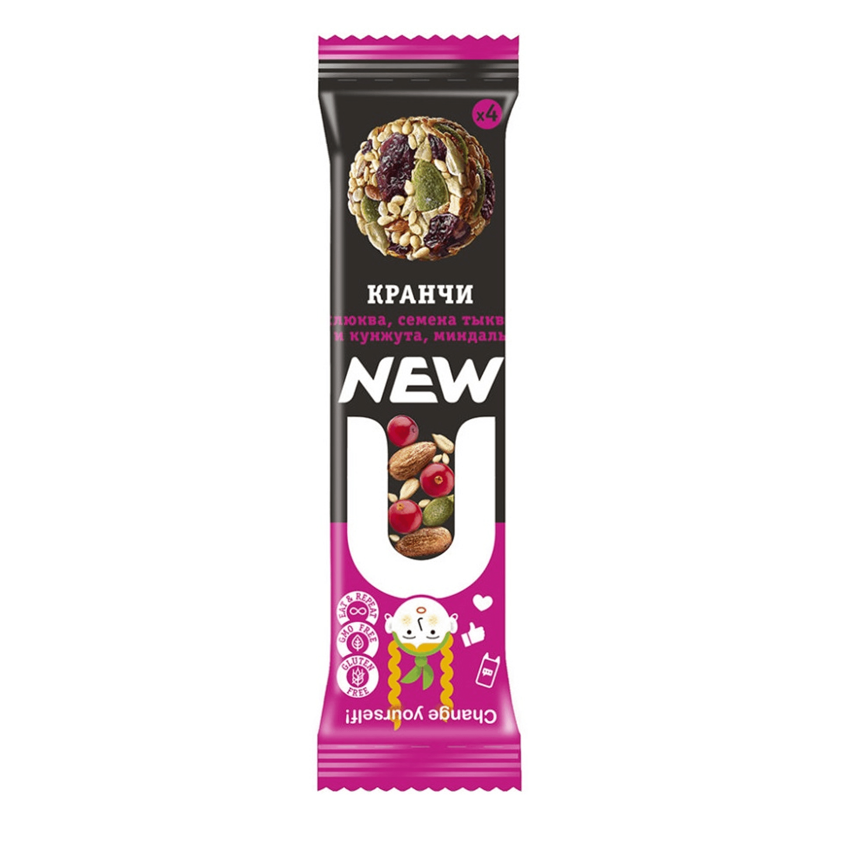 

Кранчи New U с клюквой 30 г