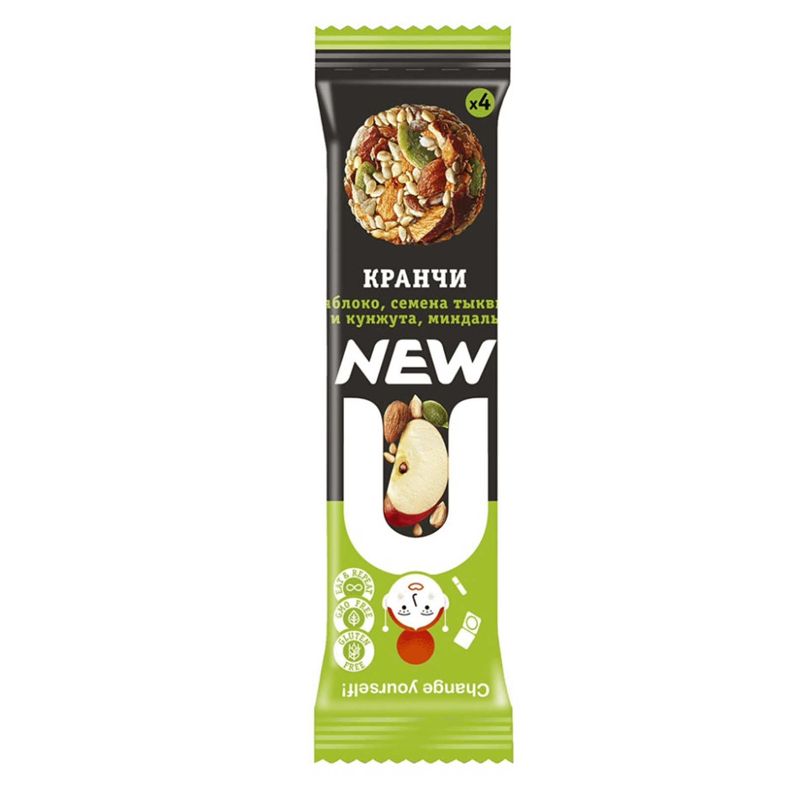 

Кранчи New U с яблоком 30 г
