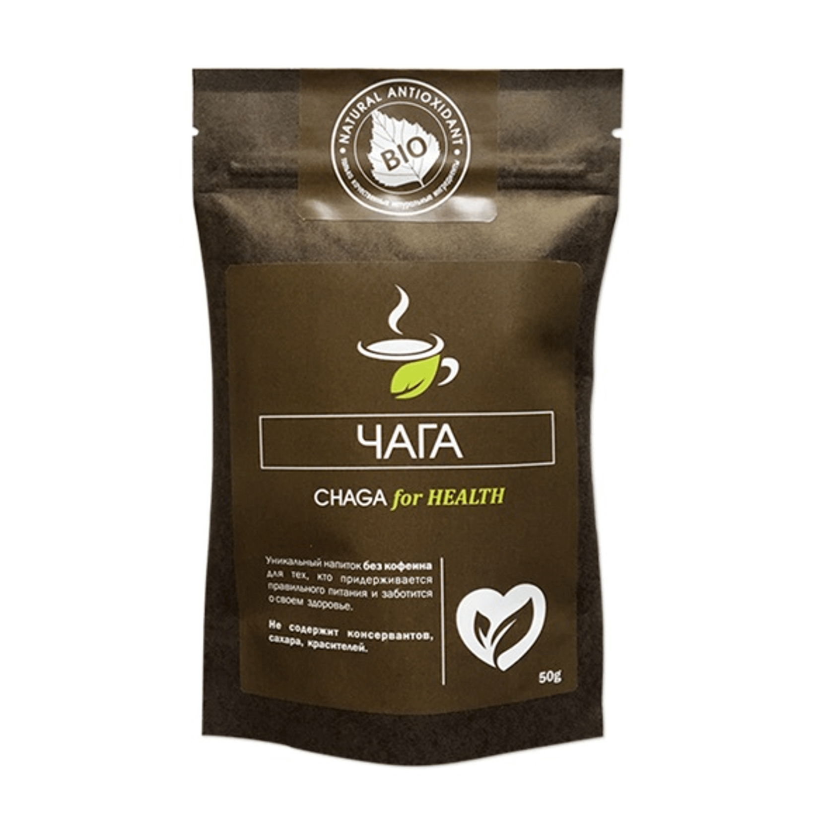 

Чайный напиток Chaga For Health Чага 50 г