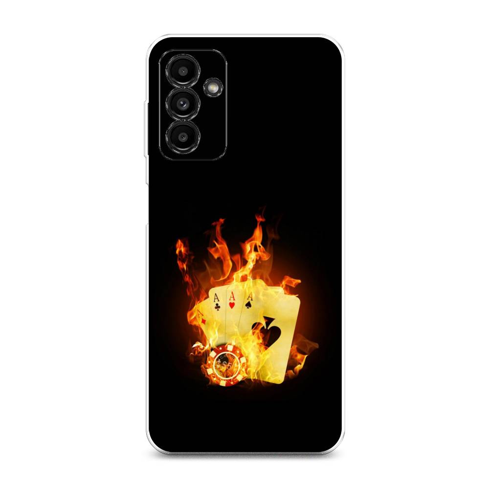 

Чехол Awog на Samsung Galaxy A04s / Самсунг A04s "Горящие карты", Разноцветный, 2106450-9
