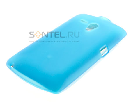 Силиконовый чехол для Sony Xperia Neo L бирюзовый в тех.уп.