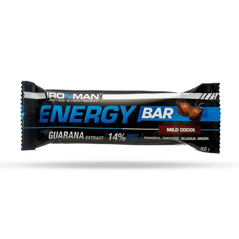 

IRONMAN Ironman, Energy bar с гуараной, 30х50г (кокос (в шоколаде))