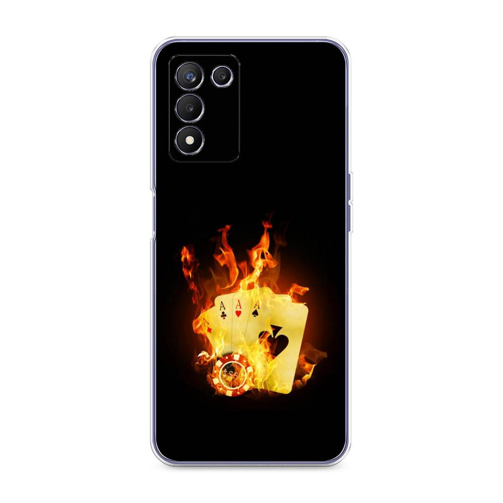 

Чехол Awog на Realme Q3s "Горящие карты", Разноцветный, 257950-9