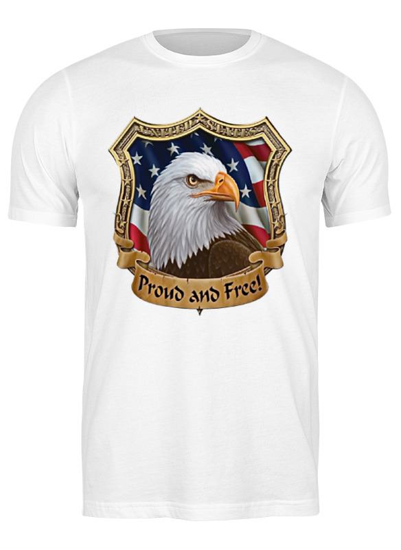 

Футболка мужская Printio American eagle белая L, Белый, American eagle