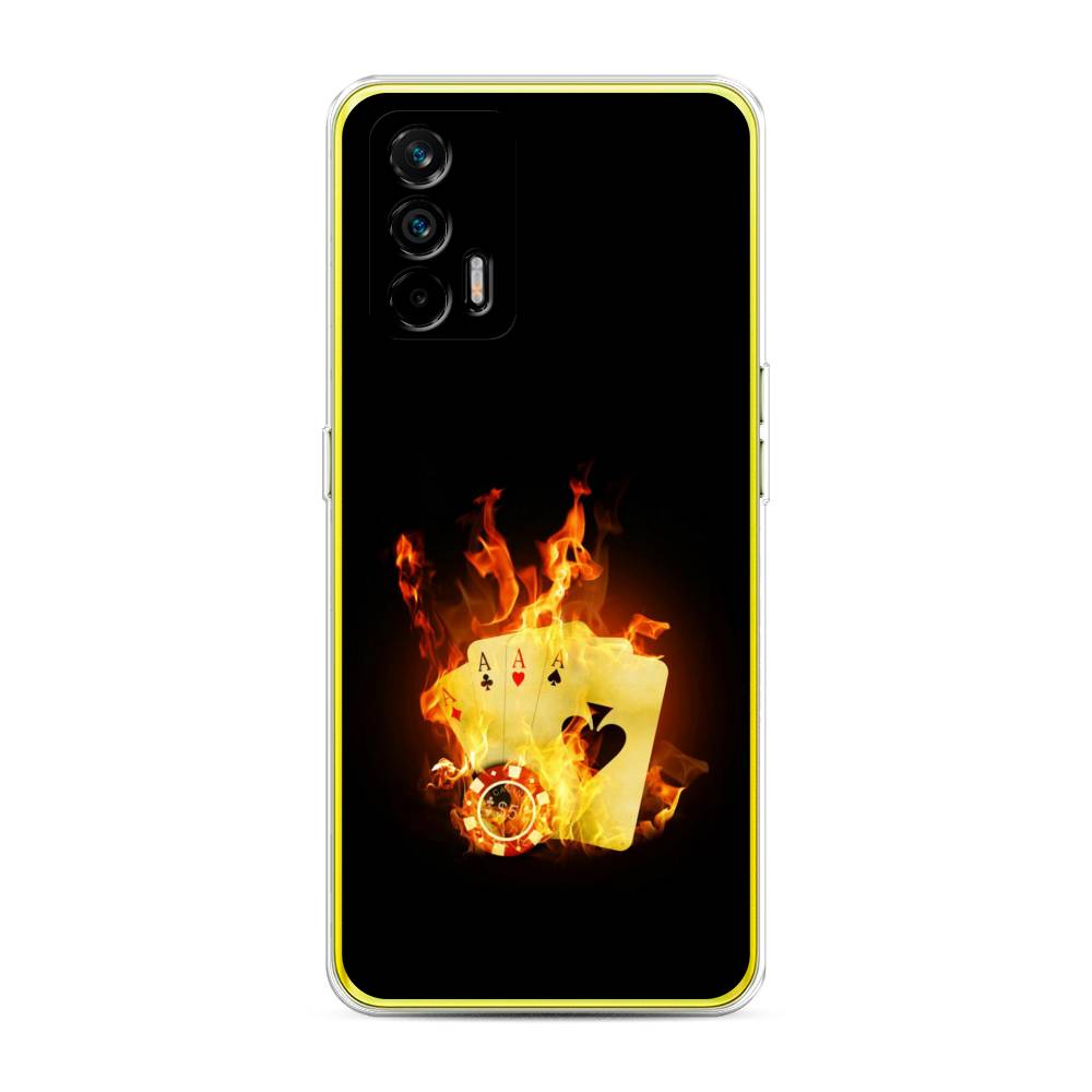 

Чехол Awog на Realme Q3 Pro "Горящие карты", Разноцветный, 256550-9