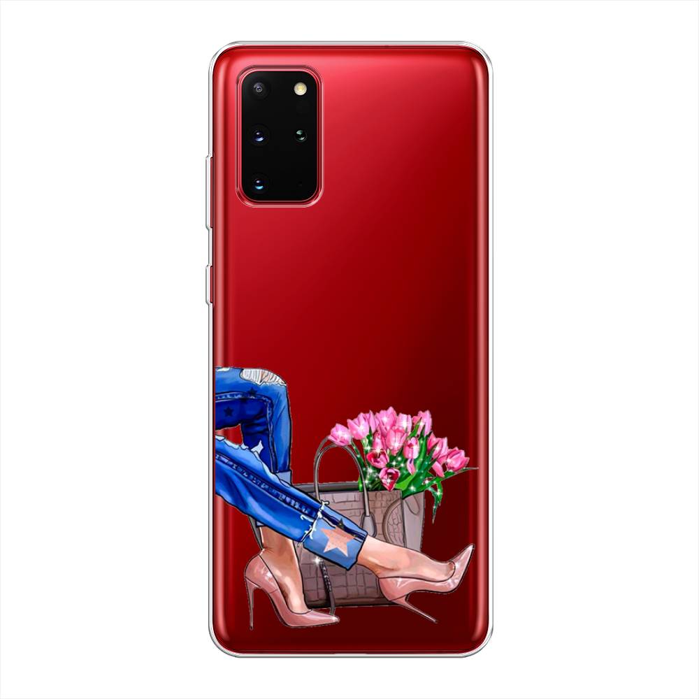 

Чехол Awog на Samsung Galaxy S20 + "Каблучки", Голубой;коричневый;розовый, 29350-7