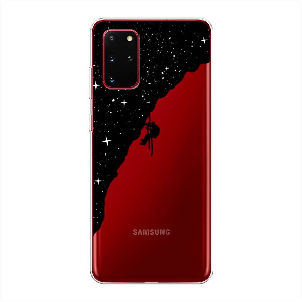 

Чехол Awog на Samsung Galaxy S20 + "Скалолаз в космосе", Черный;белый;бежевый, 29350-4