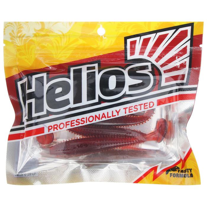 

Виброхвост Helios Shaggy 8,5 см HS-16-045 Cola, набор 5 шт., Красный