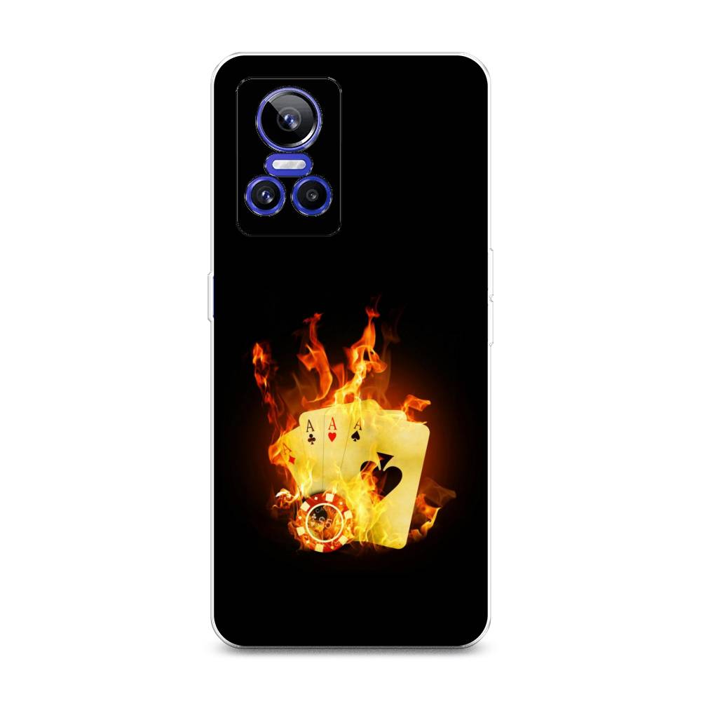 

Чехол Awog на Realme GT Neo 3 "Горящие карты", Разноцветный, 259050-9