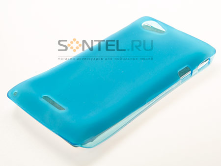 

Силиконовый чехол для Sony Xperia L бирюзовый в тех.уп.