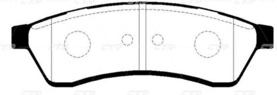 

Тормозные колодки Ctr задние ckkd9