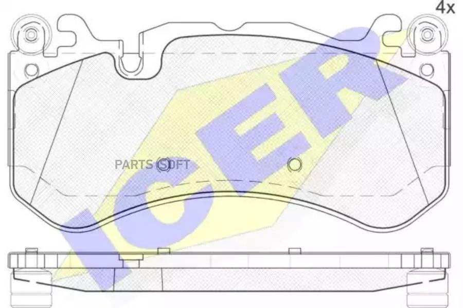 

Колодки тормозные комплект ICER 182079