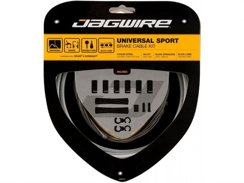 

Набор рубашек и тросиков тормоза Jagwire Universal Sport Brake Kit Braided White (UCK418), Белый