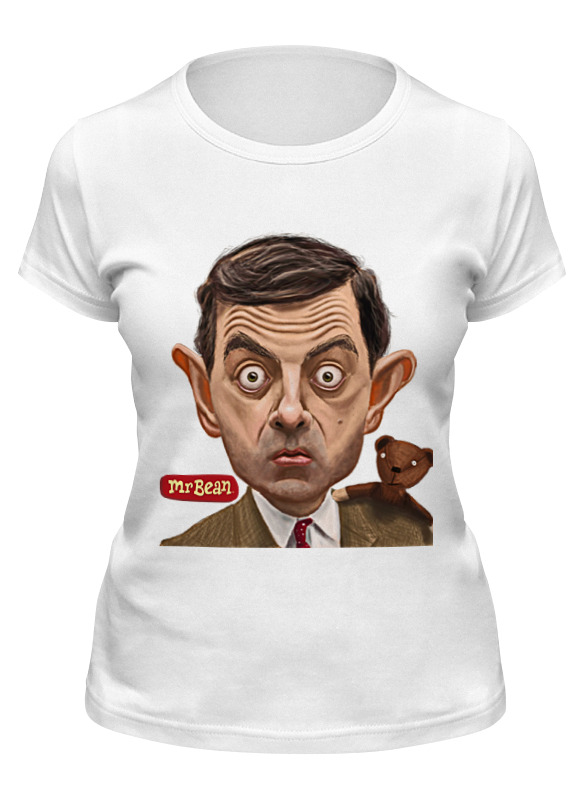 

Футболка женская Printio Mr.bean белая L, Белый, Mr.bean