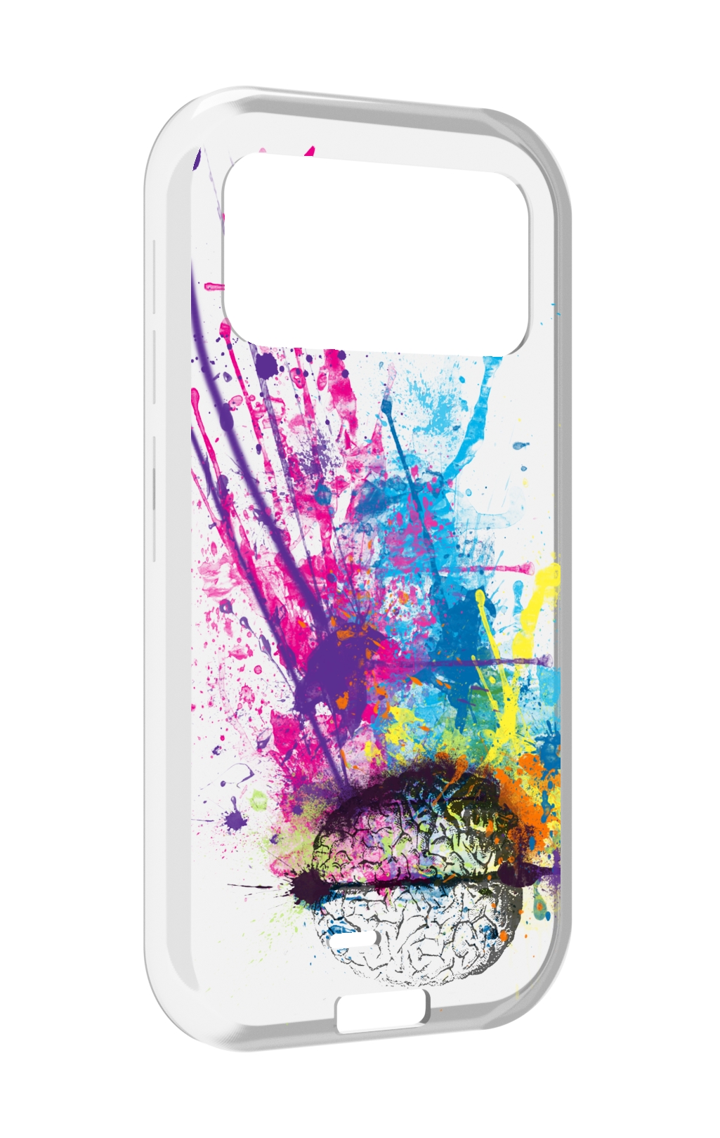 

Чехол MyPads яркий красочный мозг для Oukitel F150 H2022, Прозрачный, Tocco
