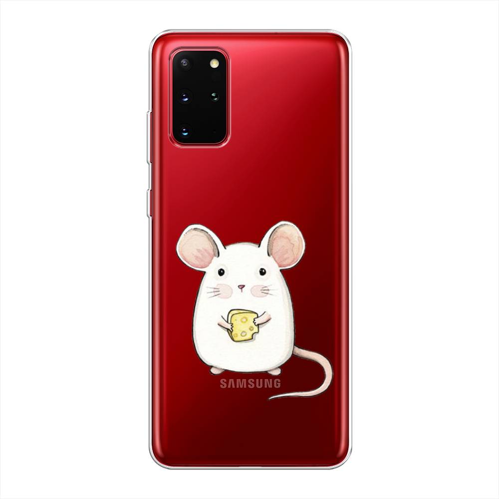 

Чехол Awog на Samsung Galaxy S20 + "Мышка", Белый;розовый;прозрачный, 29350-1