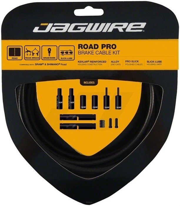 

Набор рубашек и тросиков тормоза Jagwire Road Pro Brake Kit Stealth Black (PCK209), Черный