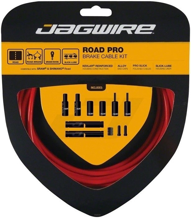 

Набор рубашек и тросиков тормоза Jagwire Road Pro Brake Kit Red (PCK204), Красный