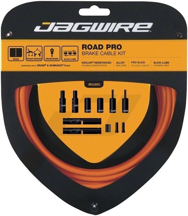 Набор рубашек и тросиков тормоза Jagwire Road Pro Brake Kit Orange (PCK206)