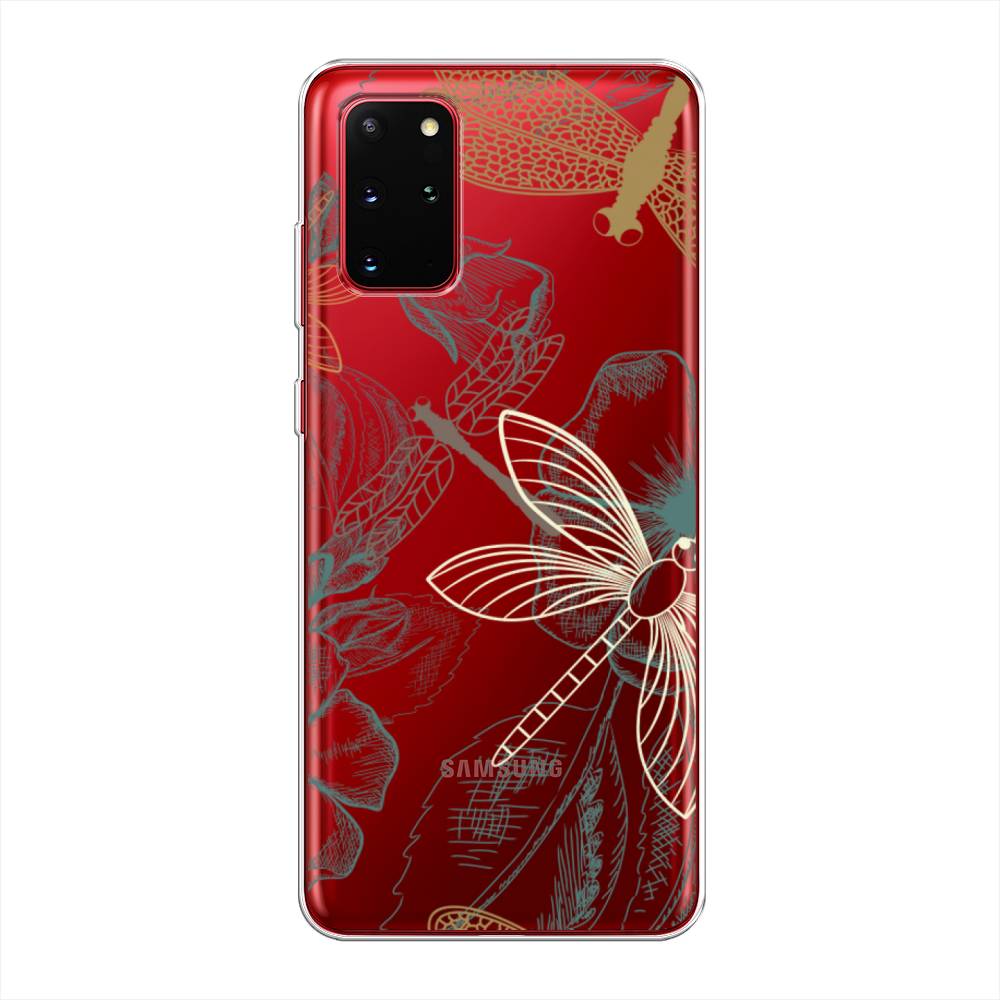 

Чехол Awog на Samsung Galaxy S20 + "Тени стрекоз", Коричневый;зеленый;белый, 29350-8