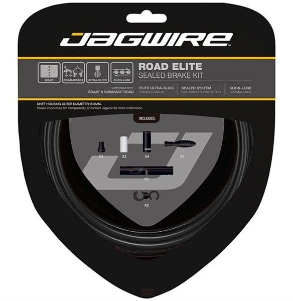 Набор рубашек и тросиков тормоза Jagwire Road Elite Sealed Brake Kit Stealth Black (SCK050