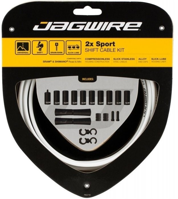 Набор рубашек и тросиков переключения Jagwire Sport Shift Kit 2X White (UCK314)