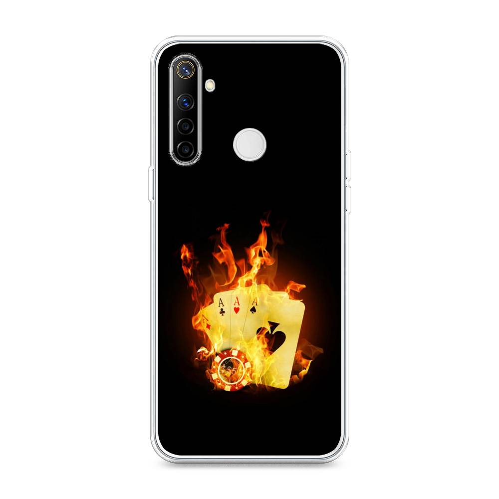 

Чехол Awog на Realme 6i "Горящие карты", Разноцветный, 252950-9