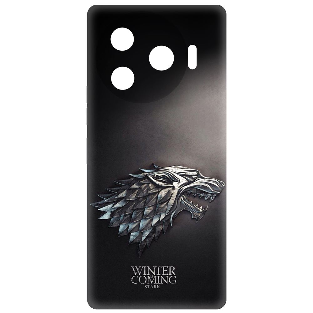 

Чехол-накладка Krutoff Soft Case Игра Престолов. Зима Близко для TECNO Camon 30 Pro 5G, Черный
