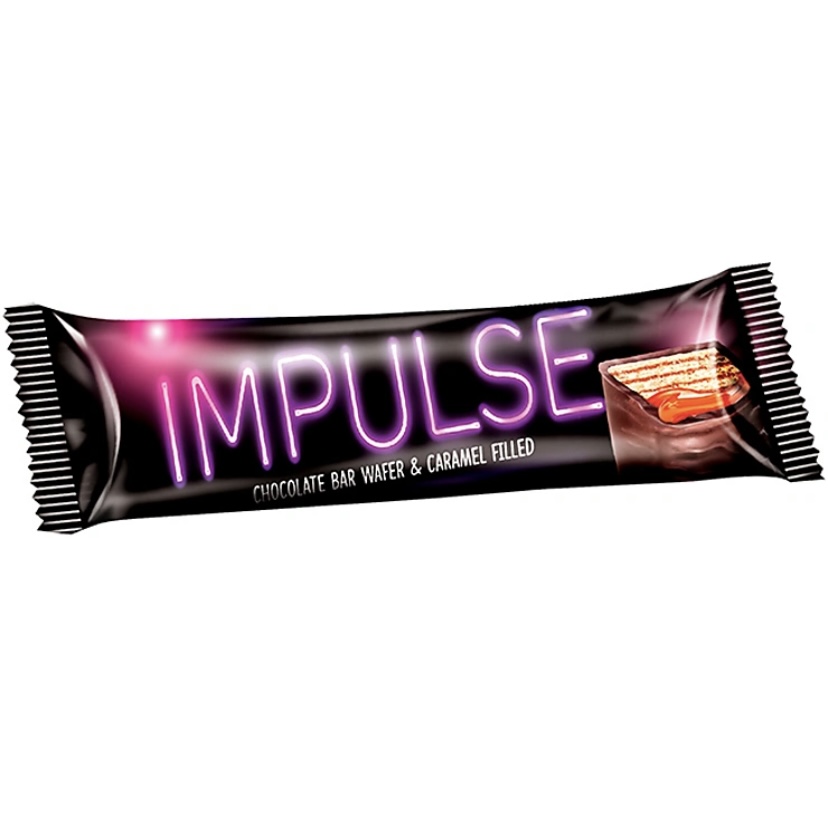 Батончик шоколадно-вафельный Импульс, 16 г, 24 шт