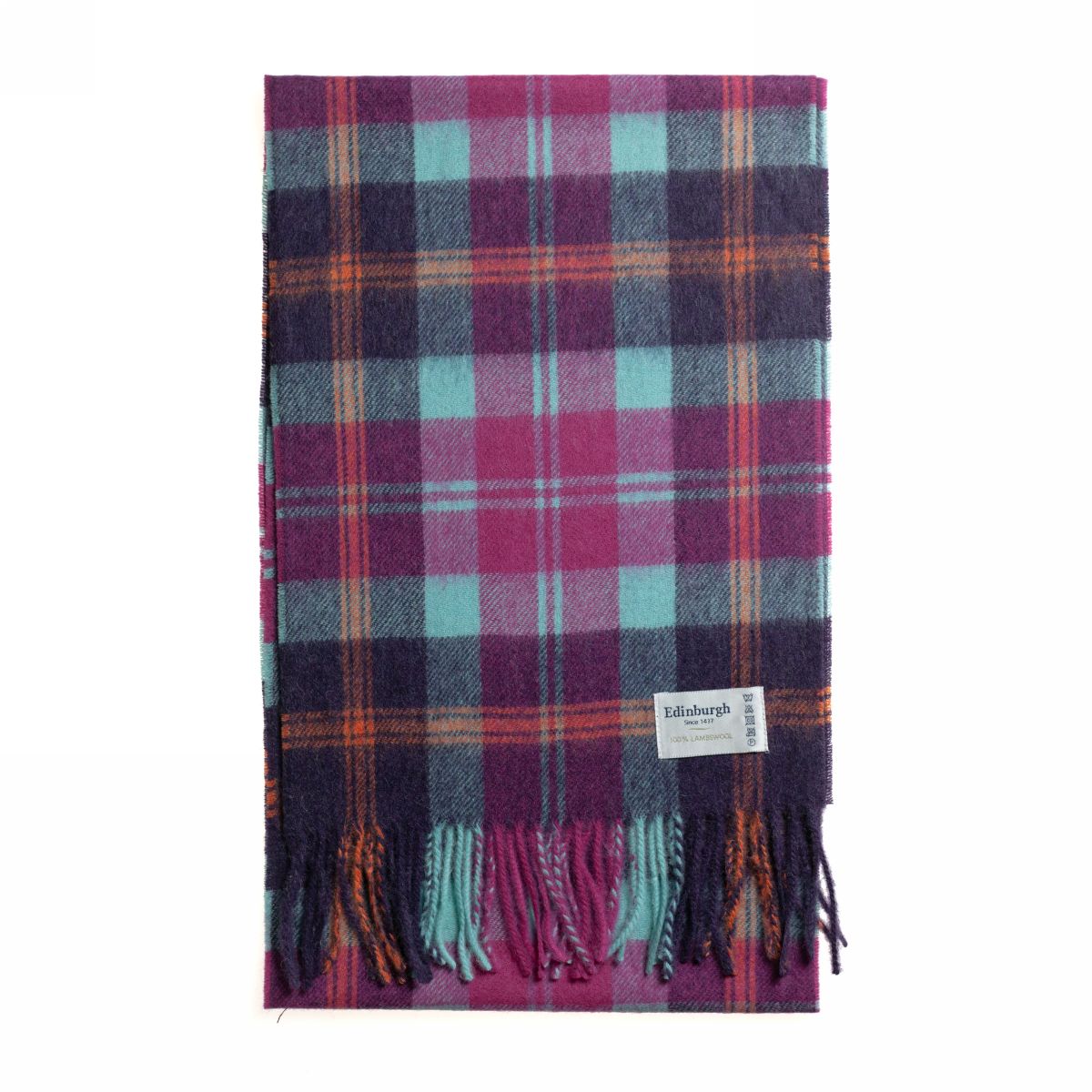 

Шарф унисекс Edinburgh Lambswool Scarf розовый/синий, 178х26 см, Разноцветный, Lambswool Scarf