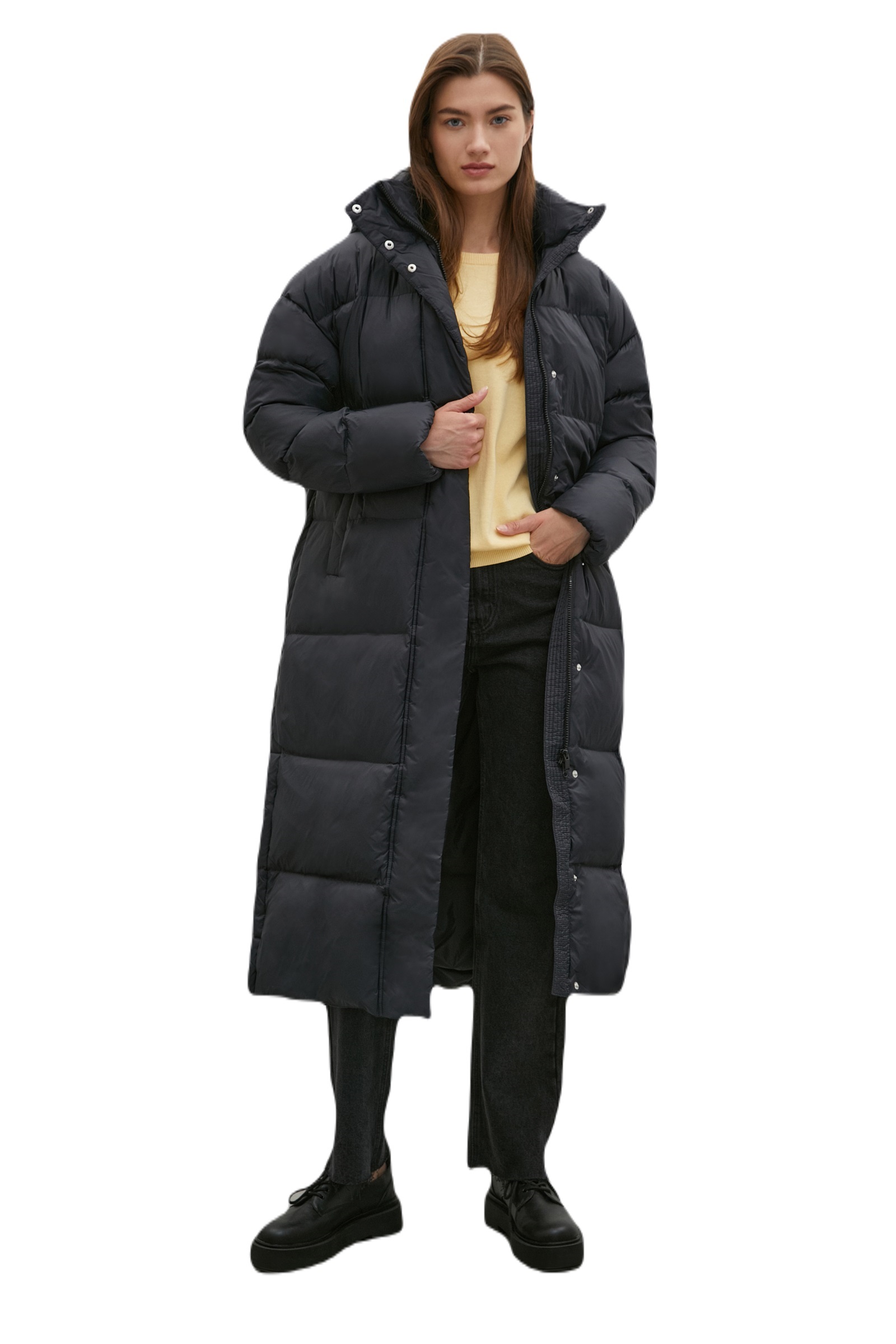 

Пуховик женский Finn Flare FWB51057 черный 2XL, FWB51057