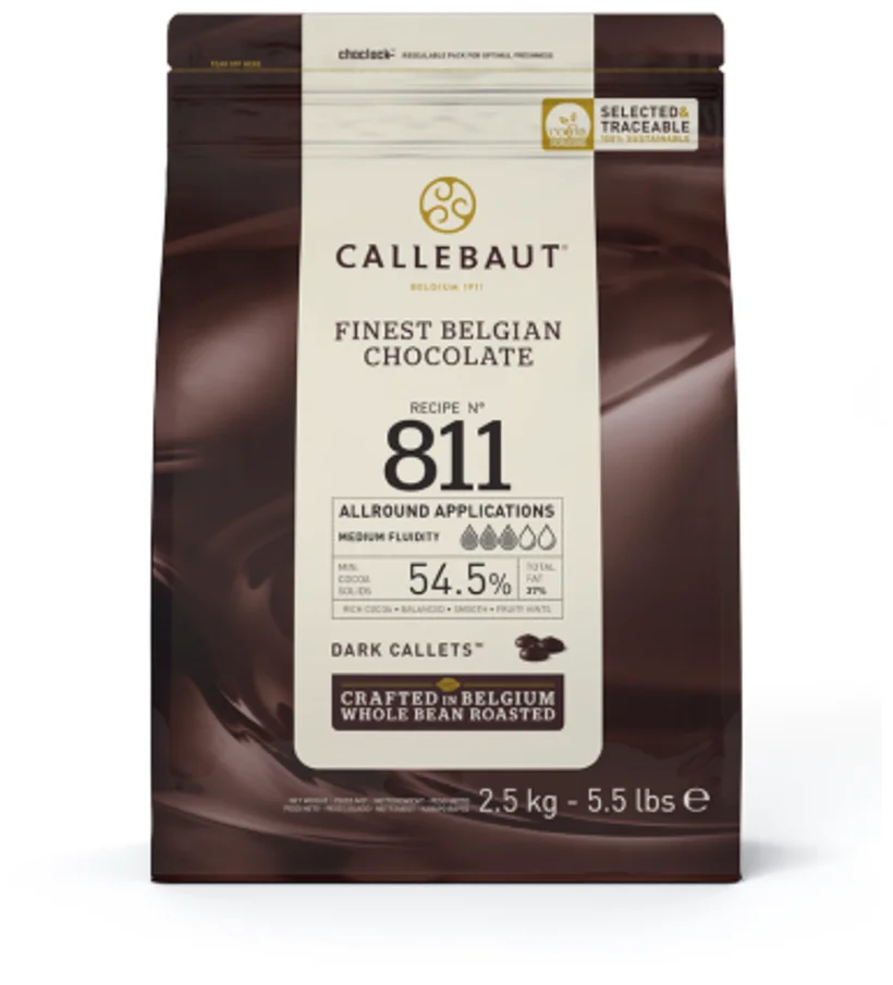 Шоколад темный Callebaut 54,5% какао 811-RT-U71 2,5кг