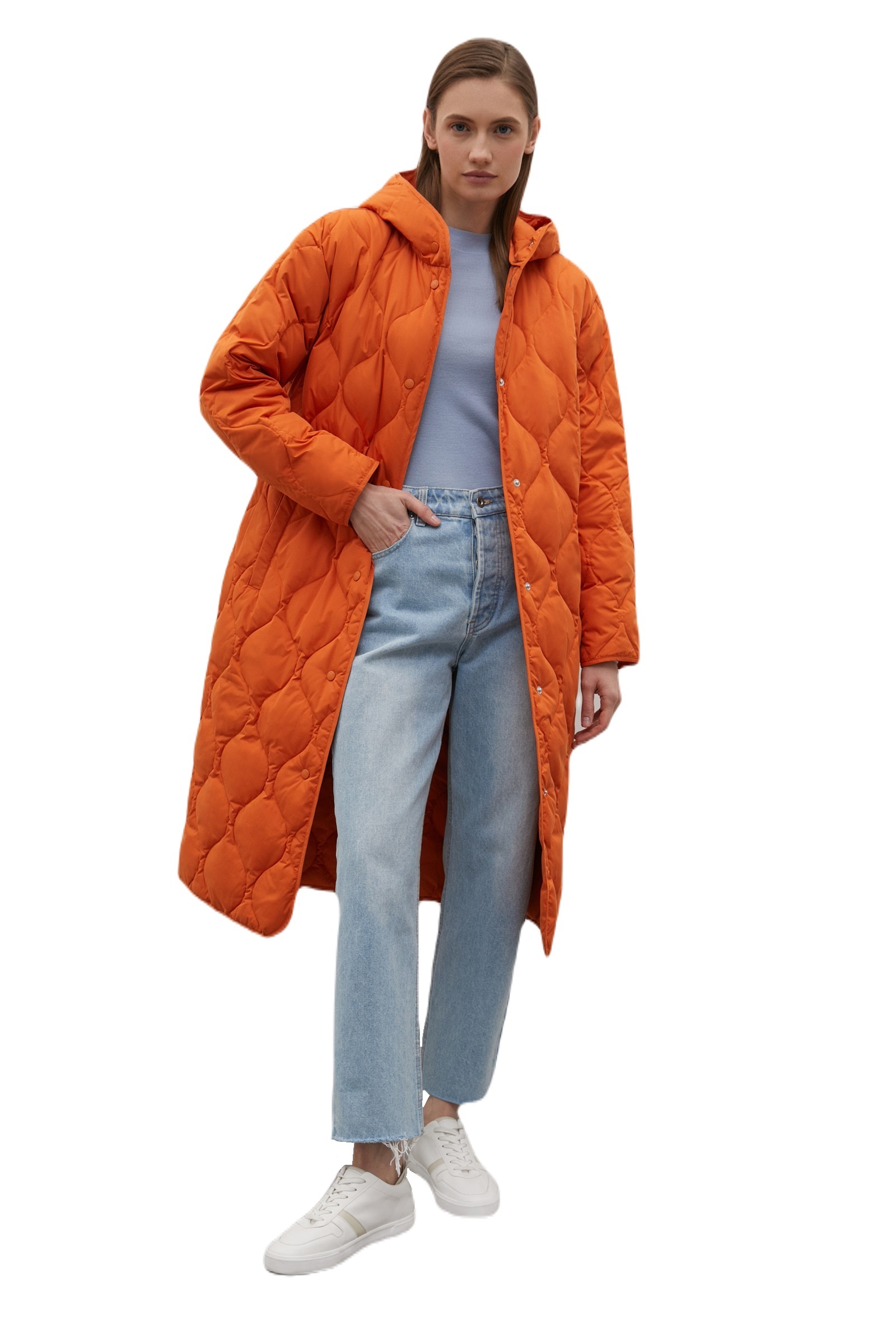 

Пуховик женский Finn Flare FAC11045 оранжевый L, FAC11045