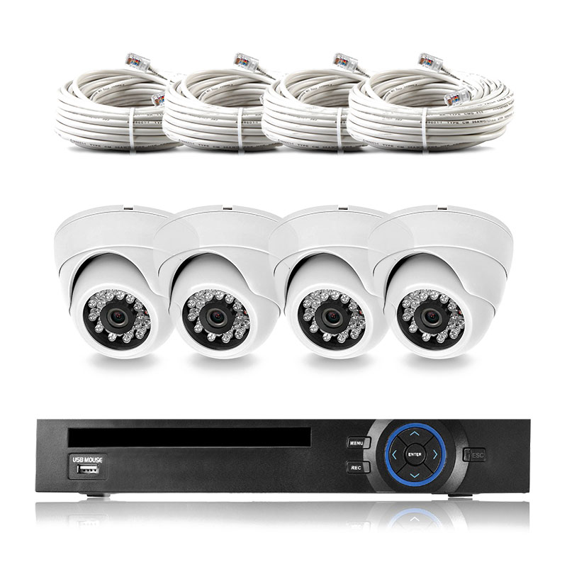 Комплект видеонаблюдения IP 5Мп Ps-Link KIT-A504IP 4 камеры для помещения