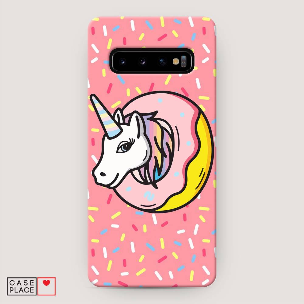 

Пластиковый чехол "Единорог в пончике" на Samsung Galaxy S10 +, 27120-1